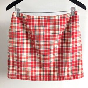 Vintage Gap Plaid Mini Skirt